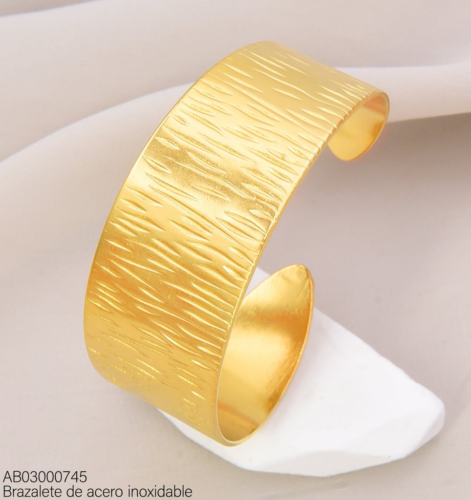 BRAZALETE ANCHO GRAB. LINEAS BA2448-20 (INV526)