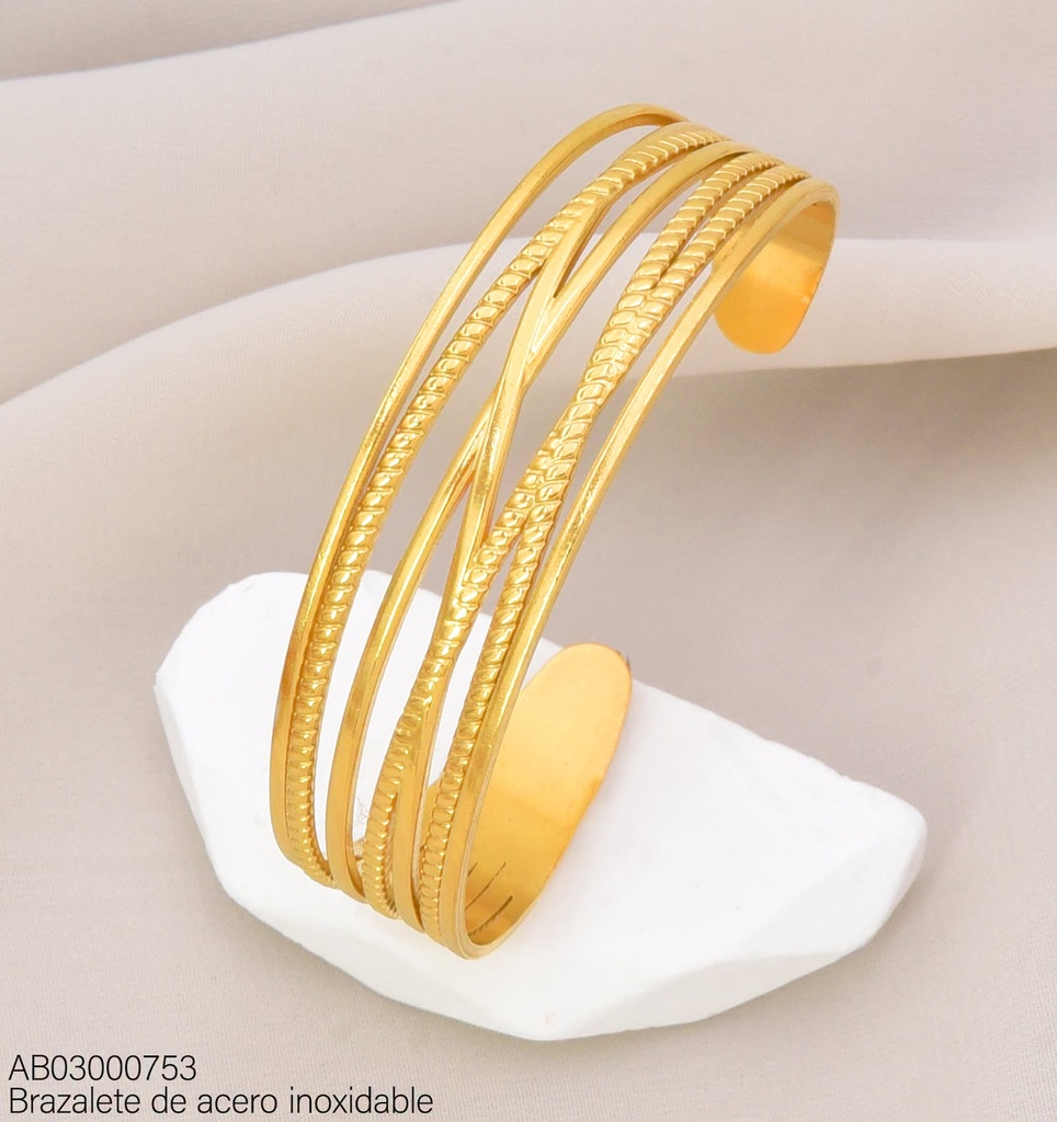 BRAZALETE LINEAS ENTRELAZADAS BA2456-20 (INV526)