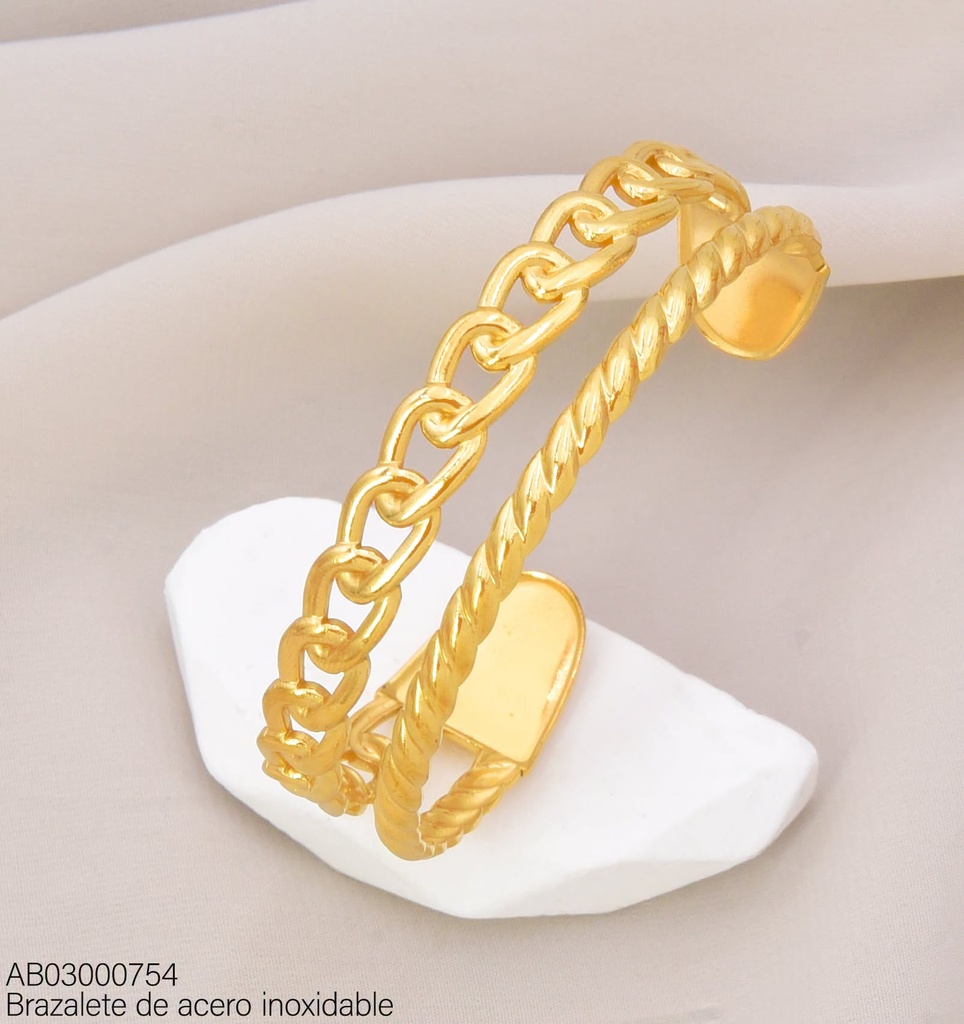 BRAZALETE OV. ENTRELAZADO LINEA BA2457-20 (INV526)