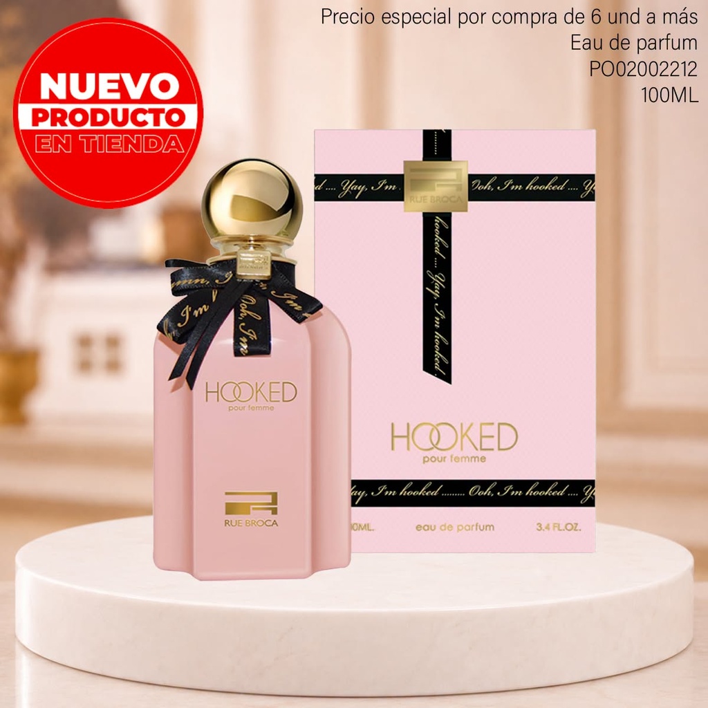 PERFUME ORIGINAL AFNAN RUE BROCA HOOKED POUR HOMME YAY J´M 100ML/3.4 EDP SPRAY