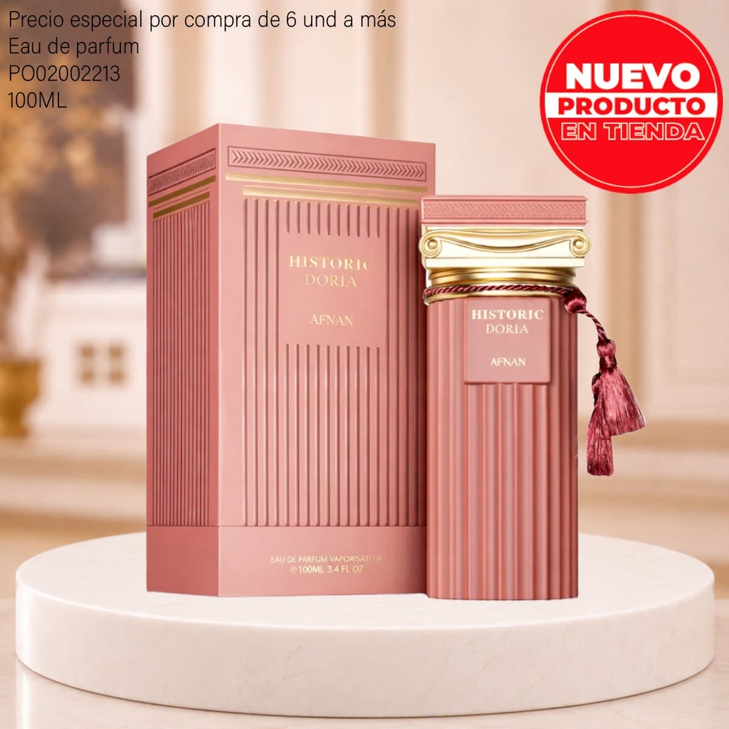 PERFUME ORIGINAL AFNAN HISTORIC DORIA EDP VAPORISATEUR 100ML/3.4