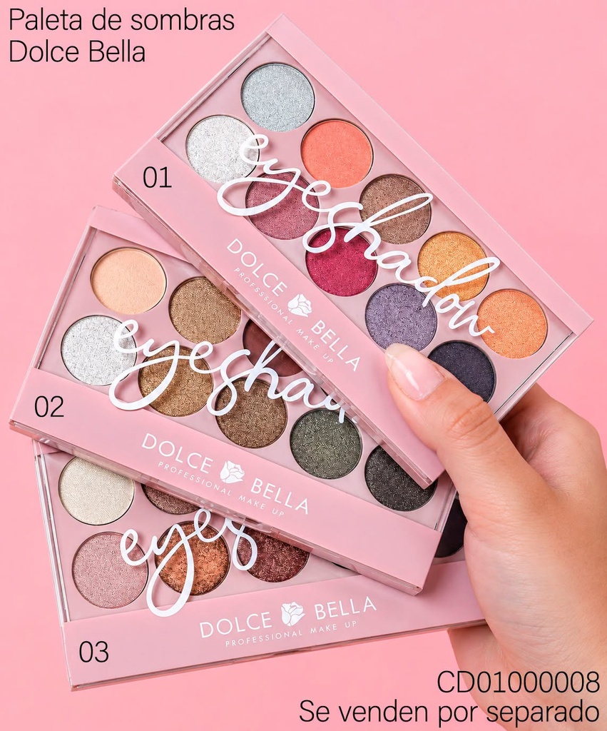PALETA SOMBRA PARA OJOS 10 COLORES GB1028 (DB1)