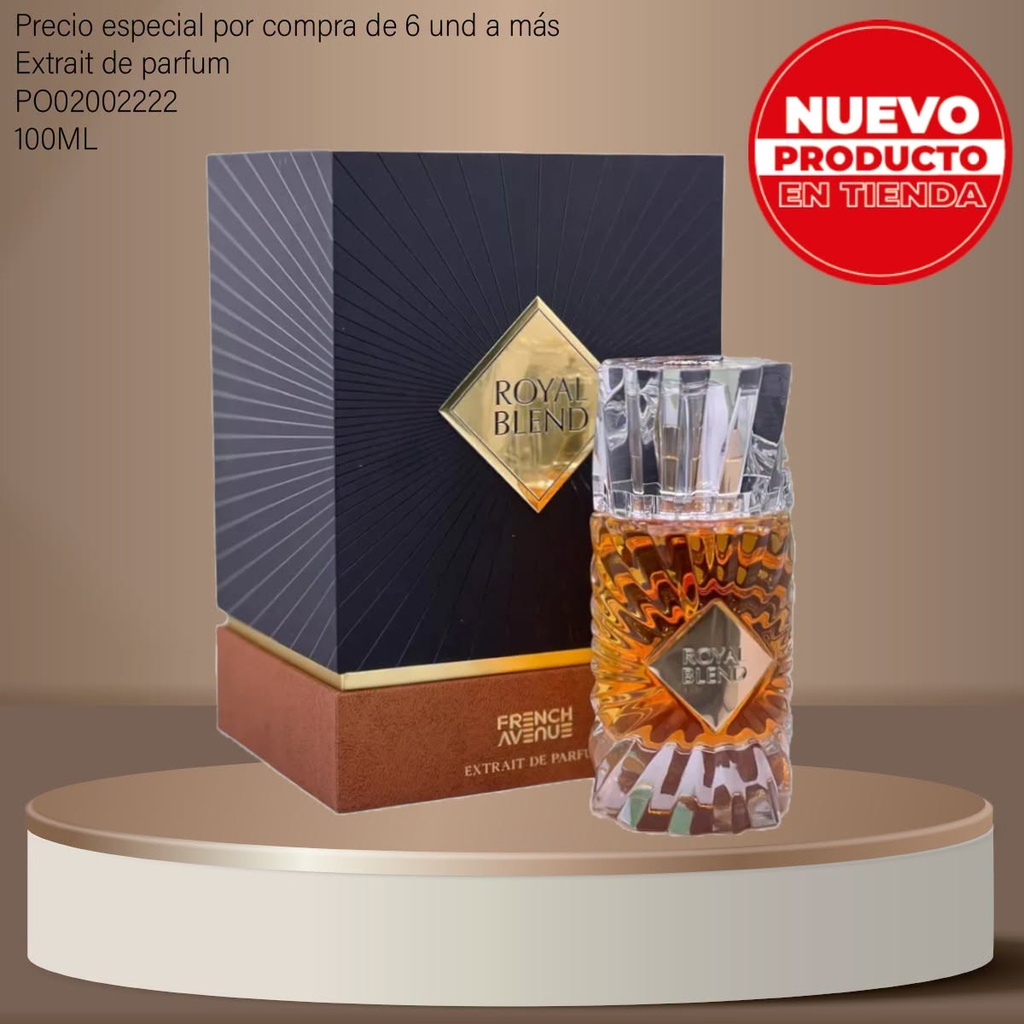 PERFUME ORIGINAL ROYAL BLEND EXTRAIT FRENCH AVENUE  EDP 100ML/3.4