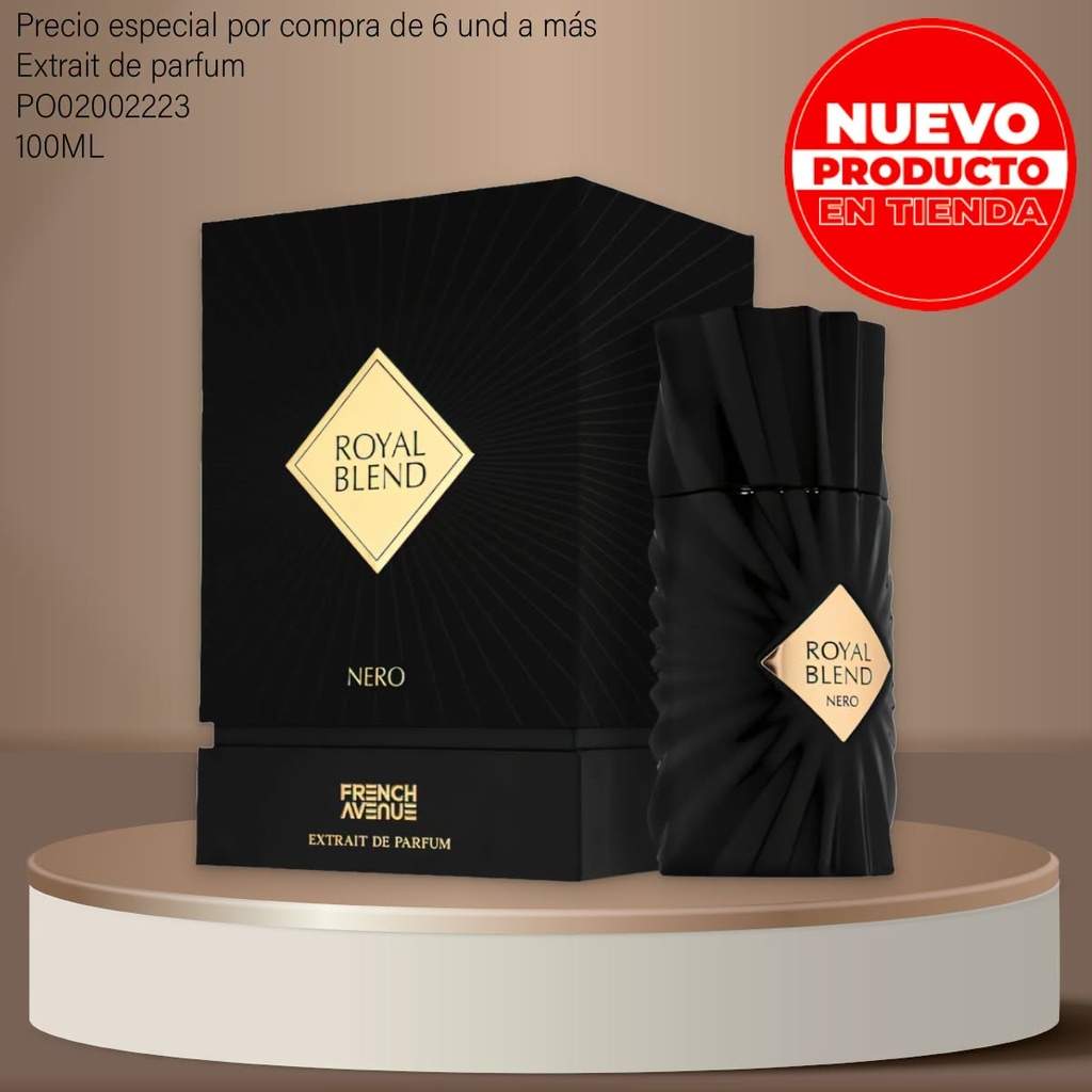 PERFUME ORIGINAL ROYAL BLEND NERO FRENCH AVENUE EDP 100ML/3.4