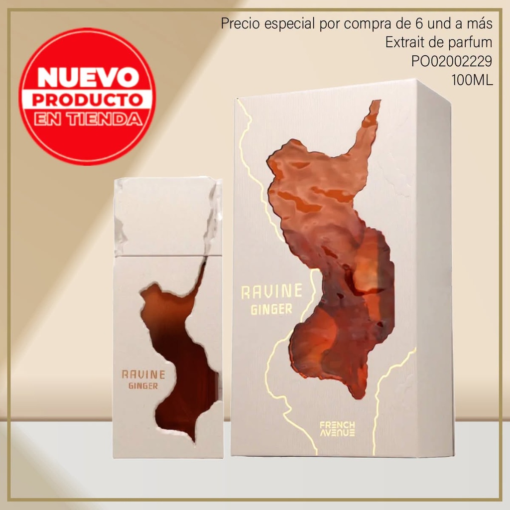 PERFUME ORIGINAL RAVINE GINGER EDP 100ML/3.4