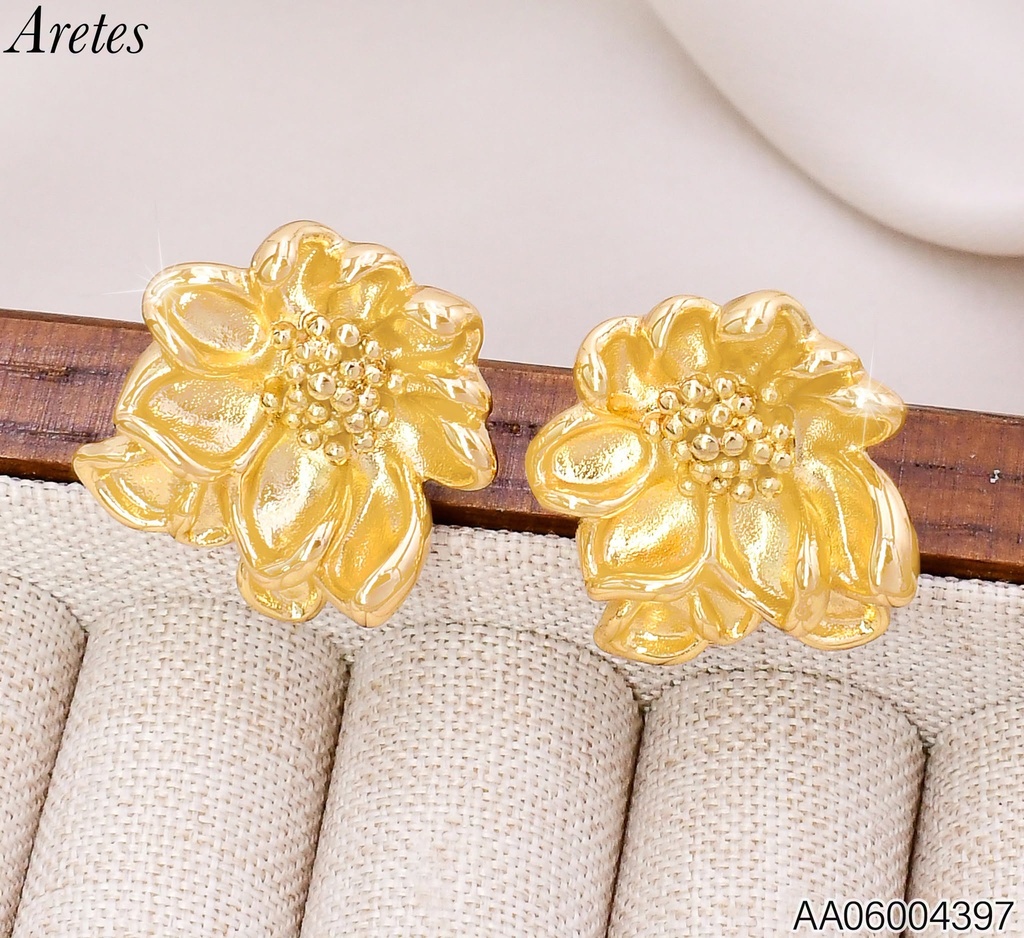ARETES FLOR TRIDIMENSIONAL KE127996-SP (KS26)