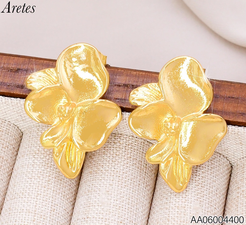 ARETES FLOR EN VERTICAL KE124060-SP (KS26)