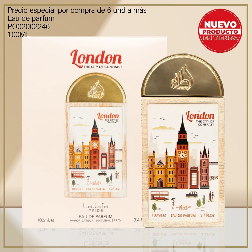 PERFUME PRIDE LONDON THE CITY LATTAFA 100ML EDP