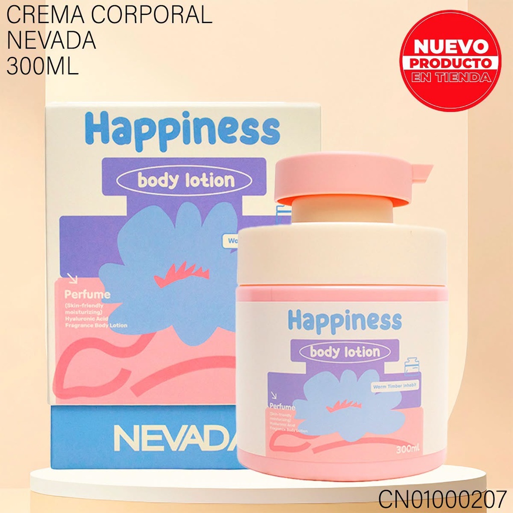 CREMA CORPORAL NEVADA 300ML HAPPINESS NV90229