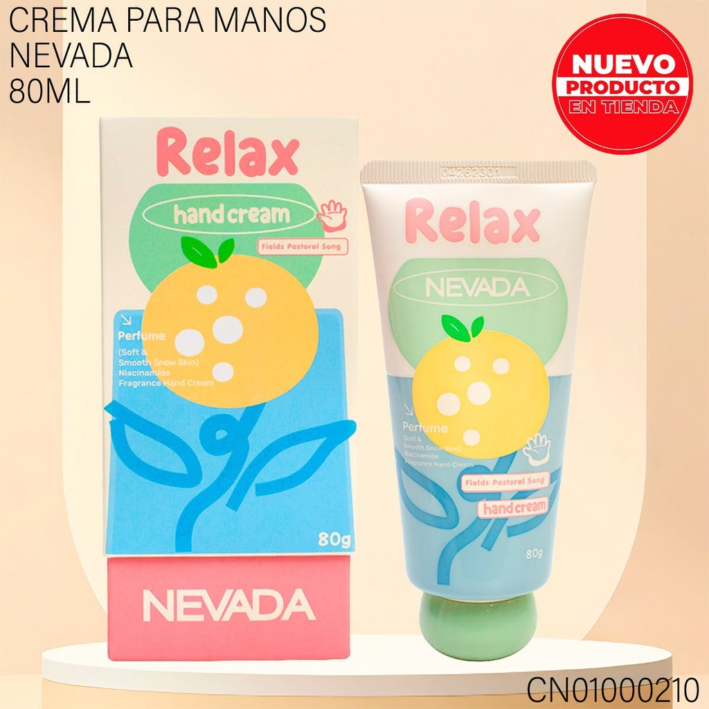 CREMA P/MANOS NEVADA 80GR RELAX NV90230