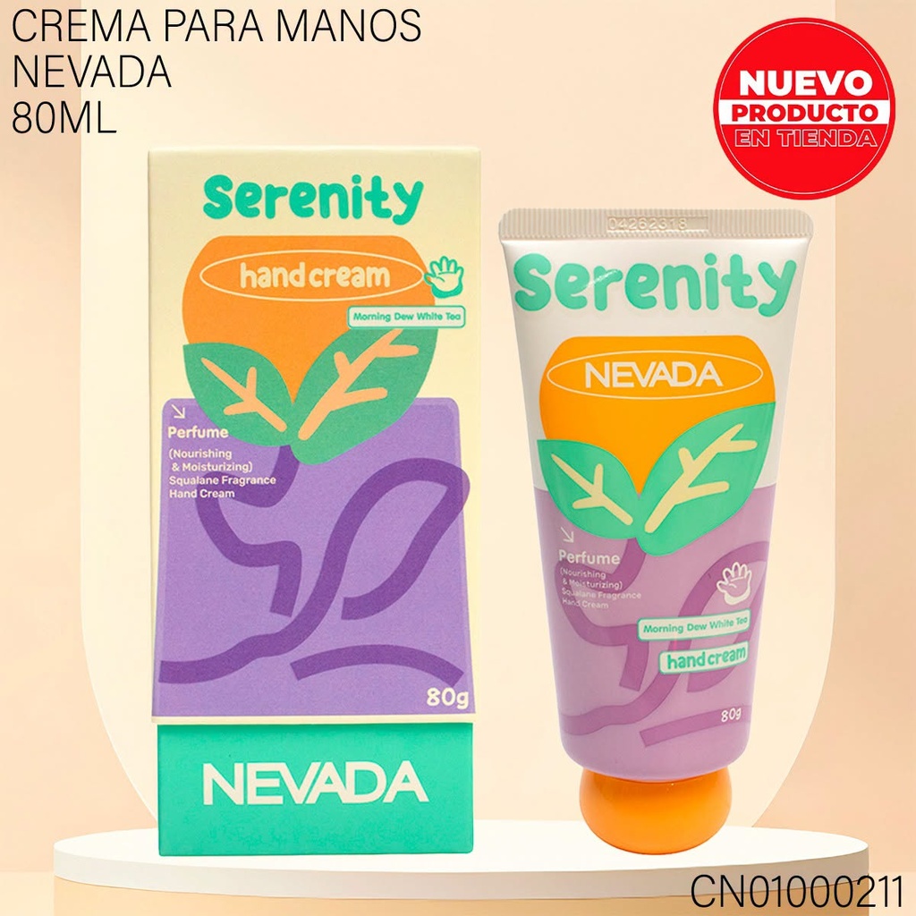 CREMA P/MANOS NEVADA 80GR SERENITY NV90231