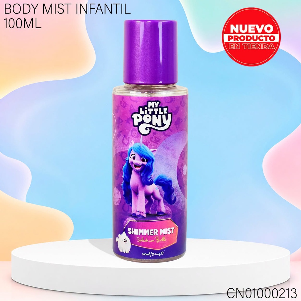 BODY SPLASH SHIMMER MY LITTLE PONY HASBRO 100ML HB92018