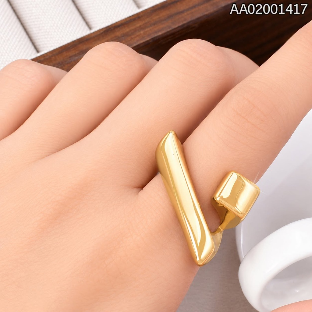 ANILLO GEOMETRICO IRREG. WH000251 (10C.)
