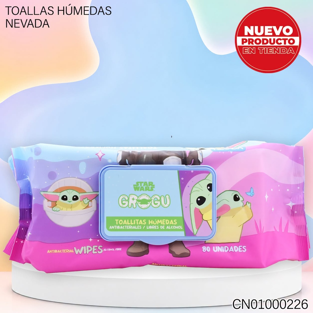 TOALLAS HUMEDAS INFANTIL STAR WARS GROGU 80PZA DS92268