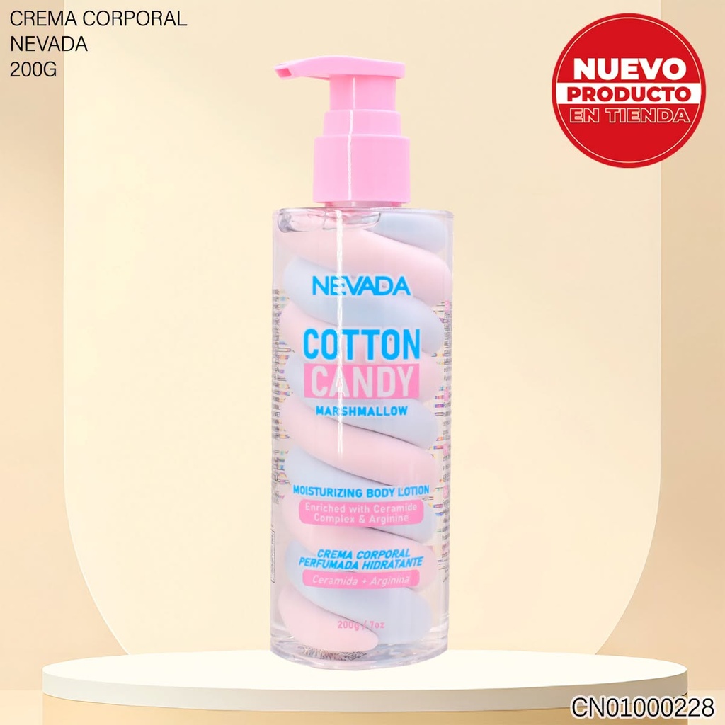 CREMA CORPORAL PERFUMADA COTTON CANDY MARSHMALLOW 200G NV92287