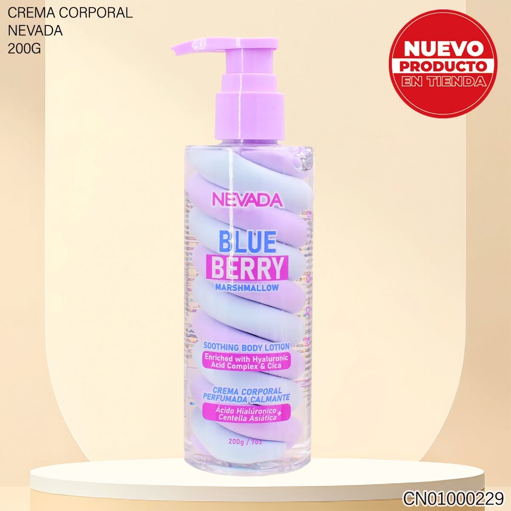CREMA CORPORAL PERFUMADA BLUE BERRY MARSHMALLOW 200G NV92288