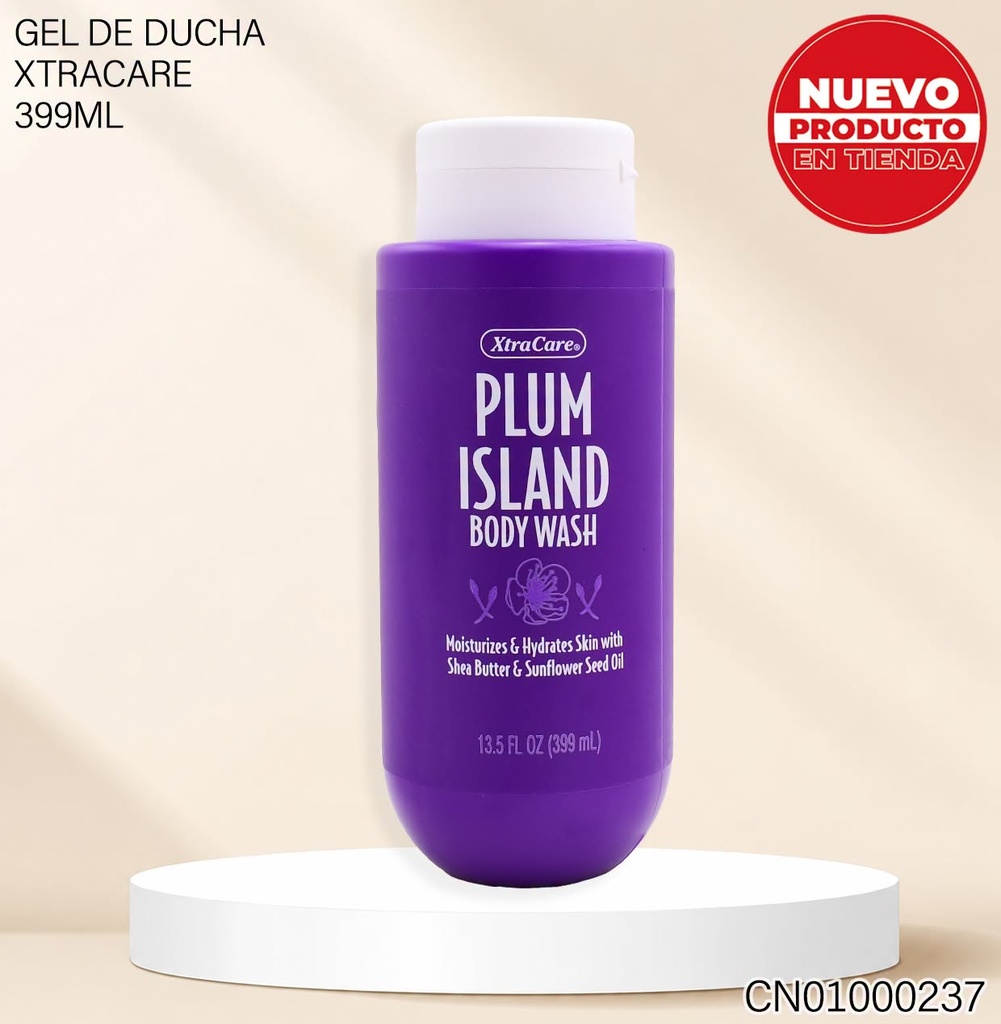 GEL DE BAÑO XTRACARE 399ML PLUM ISLAND 5047