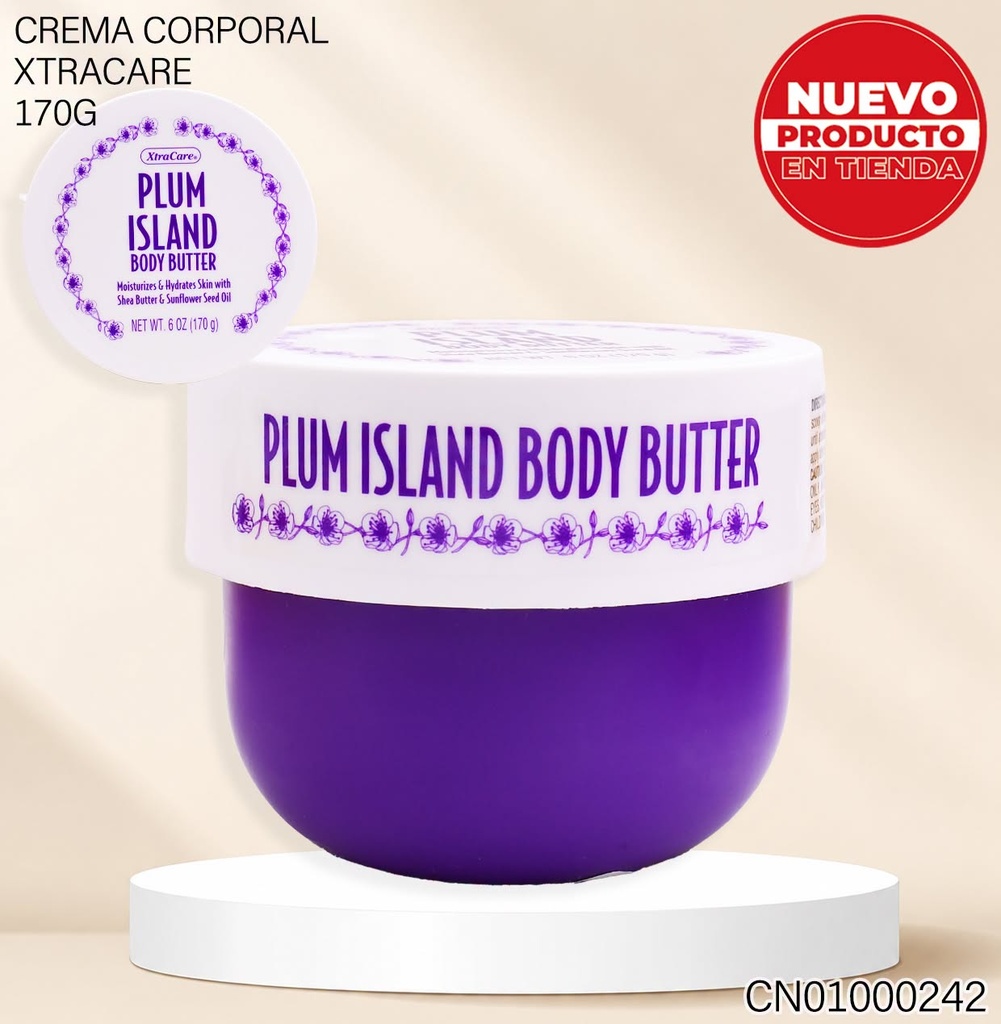 BODY BUTTER XTRACARE 170GR PLUM ISLAND 9572