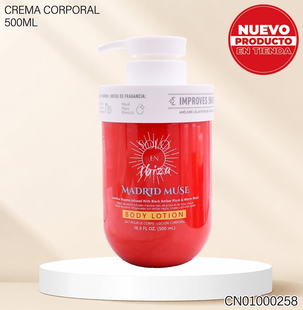 CREMA CORPORAL SOLO EN IBIZA 500ML MADRID MUSE 60711