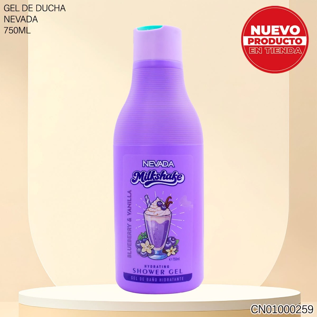 GEL DE BAÑO MILK SHAKE 750ML BLUEBERRY &VANILLA NV92565