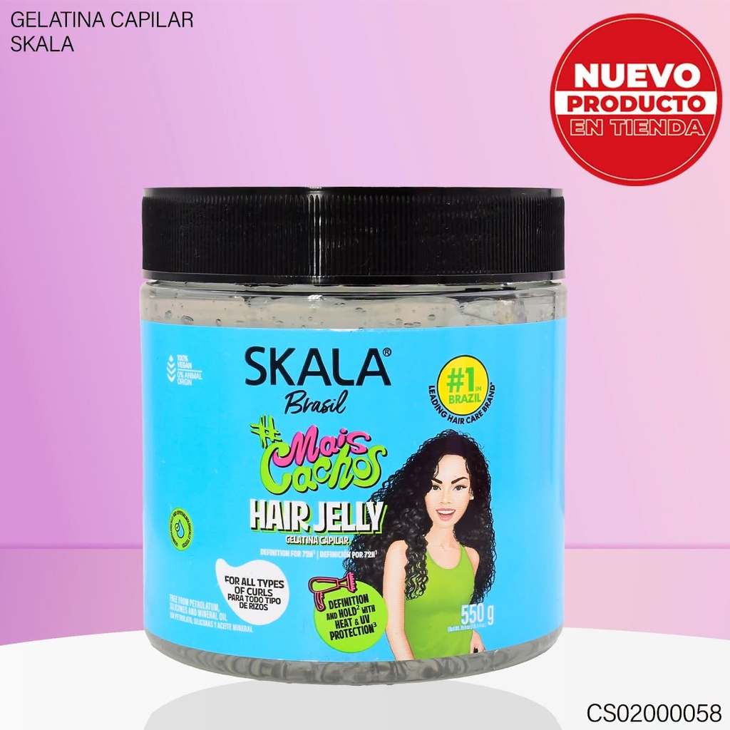 GEL CAPILAR SKALA BRASIL 550GR  MAIS CACHOS 2311