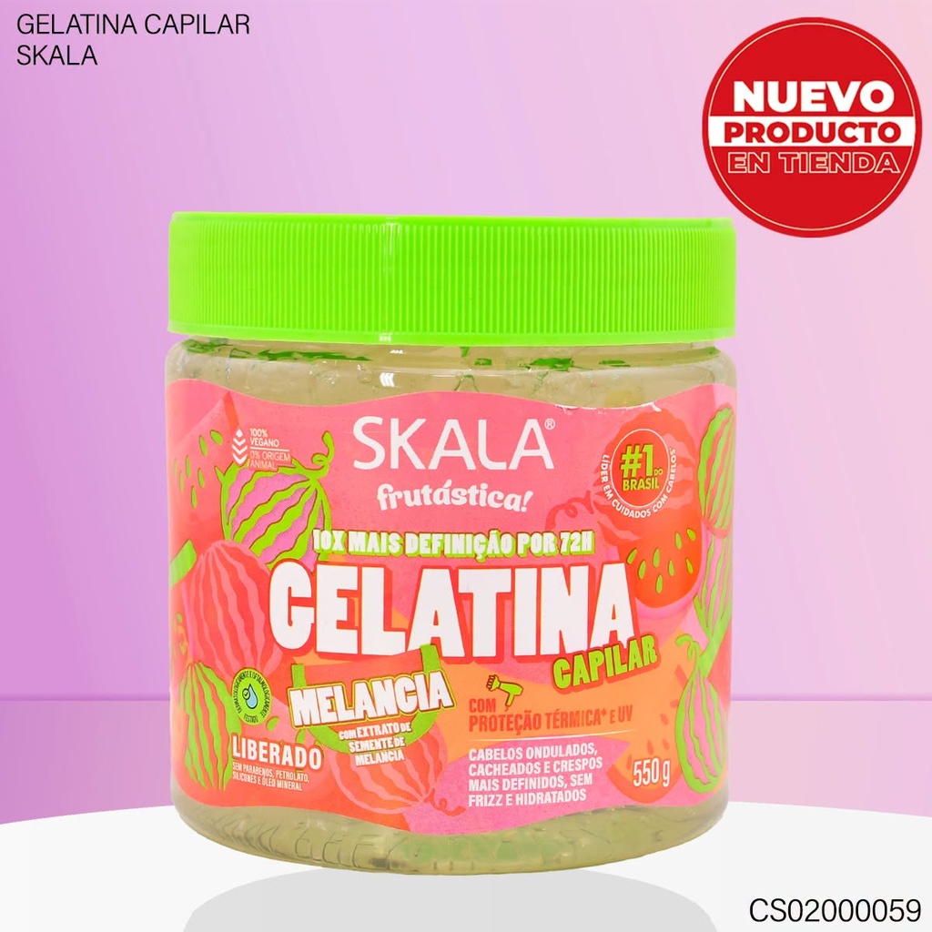 GEL CAPILAR SKALA  FRUTASTICA 550GR MELANCIA 0737