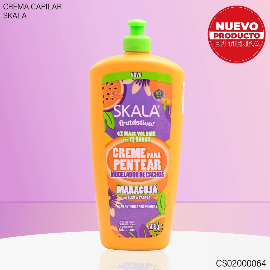 CREMA P/ PEINAR SKALA FRUTASTICA 500G MARACUJA 1321