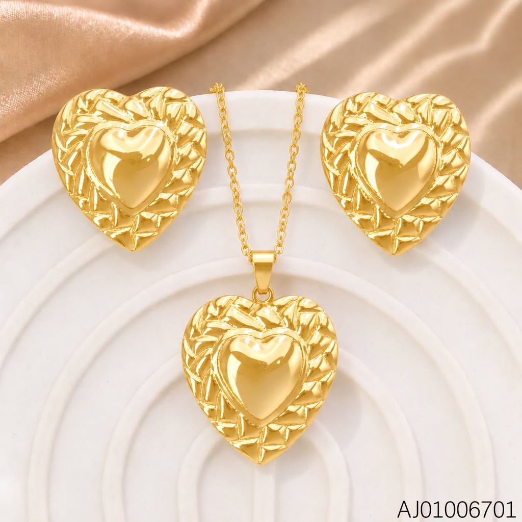 SET CORAZON BORDE GRAB. SA1322-143 (INV526)