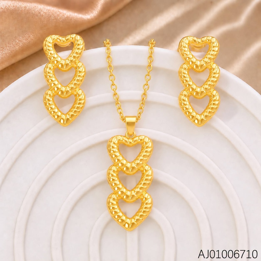 SET 3 CORAZONES VERT. SA1342-143 (INV526)