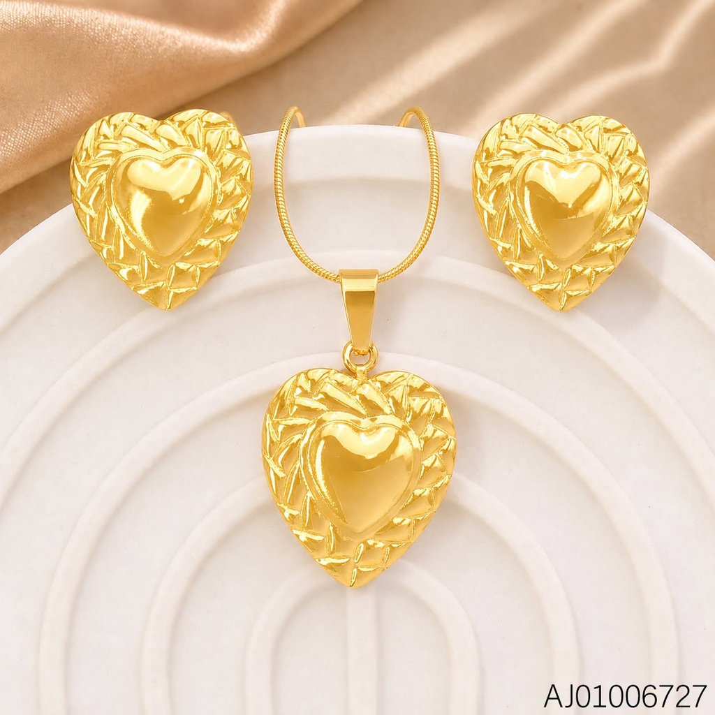 SET CORAZON BORDE GRAB. SA1366-143 (INV526)