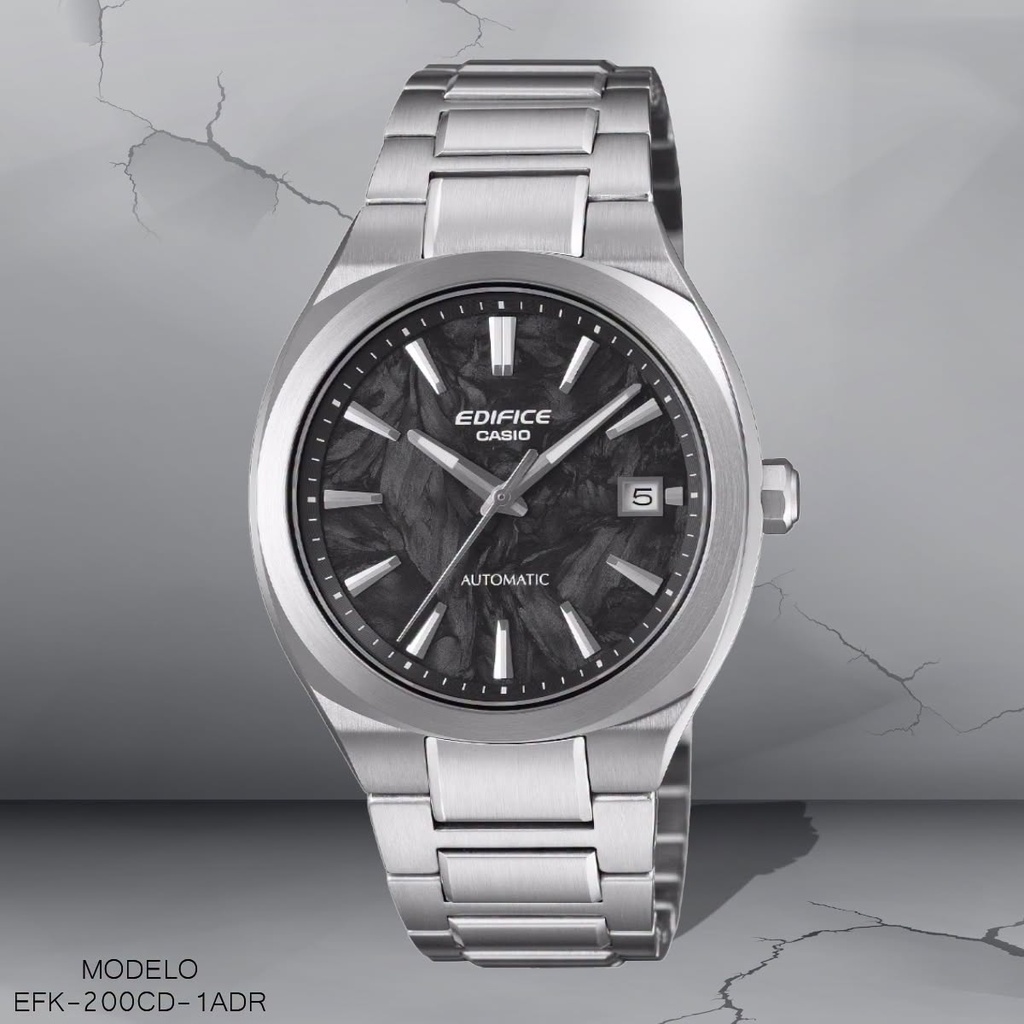 RELOJ CASIO EDIFICE ANALOGO CAB. EFK-200CD-1ADR (5766) METAL PLAT.