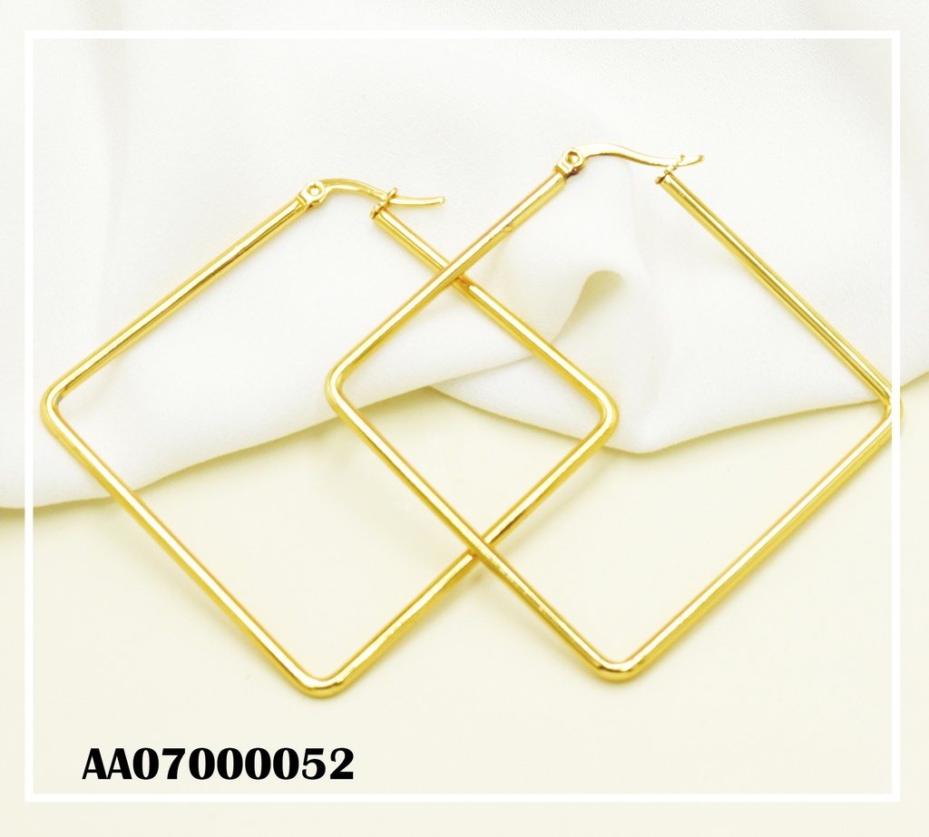  ARGOLLA DORADA FORMA DE ROMBO 60CM