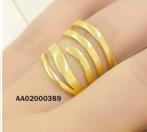 ANILLO 4 LÍNEAS HORIZONTALES, LÍNEA MEDIA INTERRUMPIDA