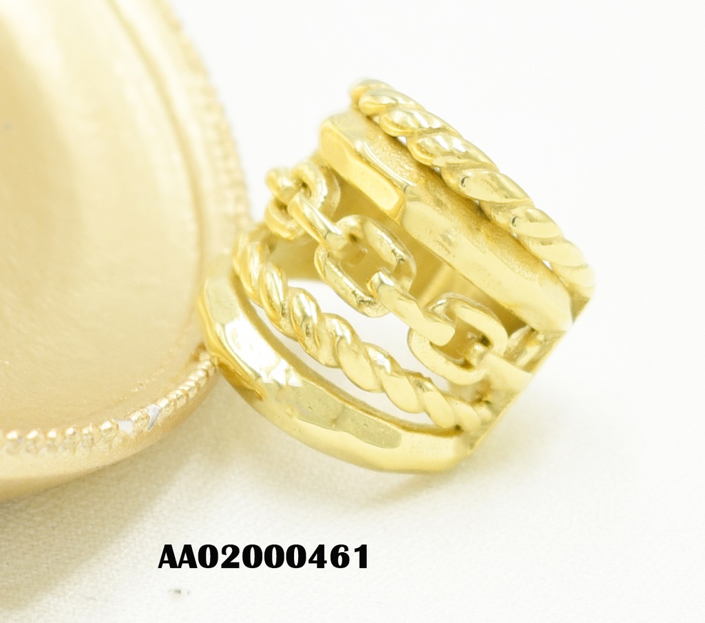 ANILLO 5 LÍNEAS TORNEADA/LISA/CAD/TORNEADA/LISA