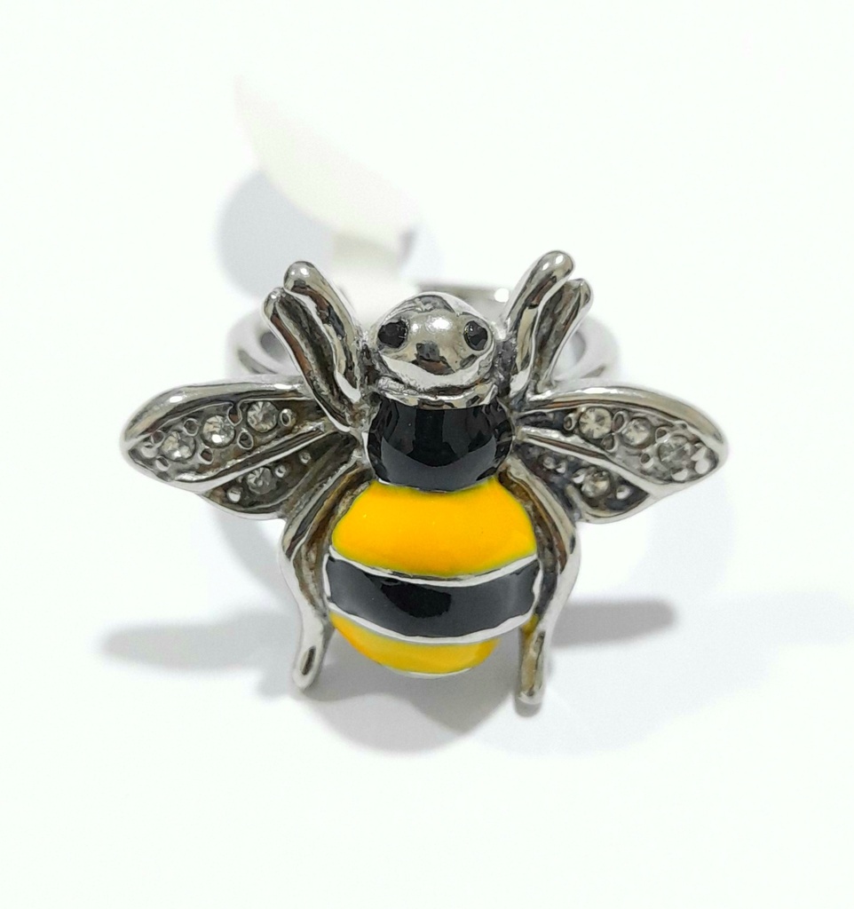 ANILLO ABEJA REINA PLATEADO