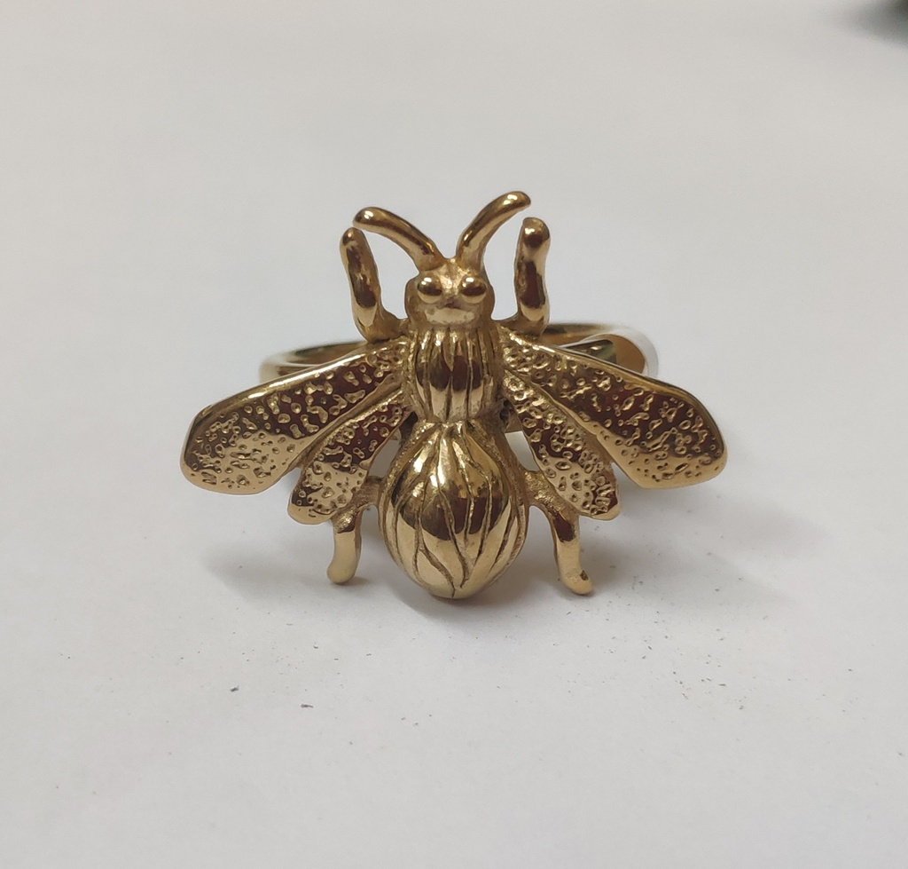 ANILLO ACERO ABEJA