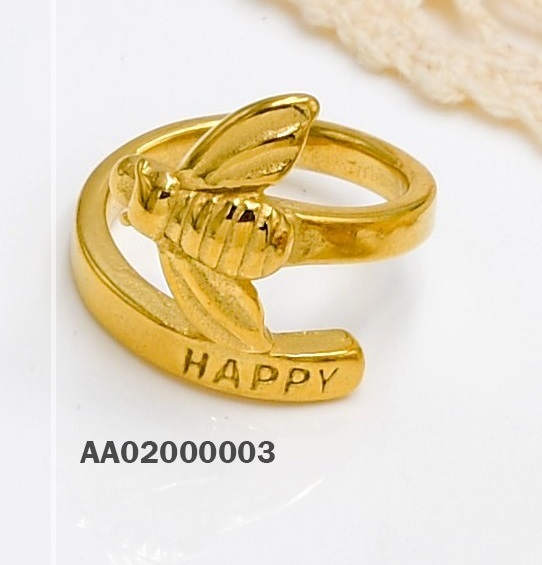 ANILLO ACERO ABEJA HAPPY