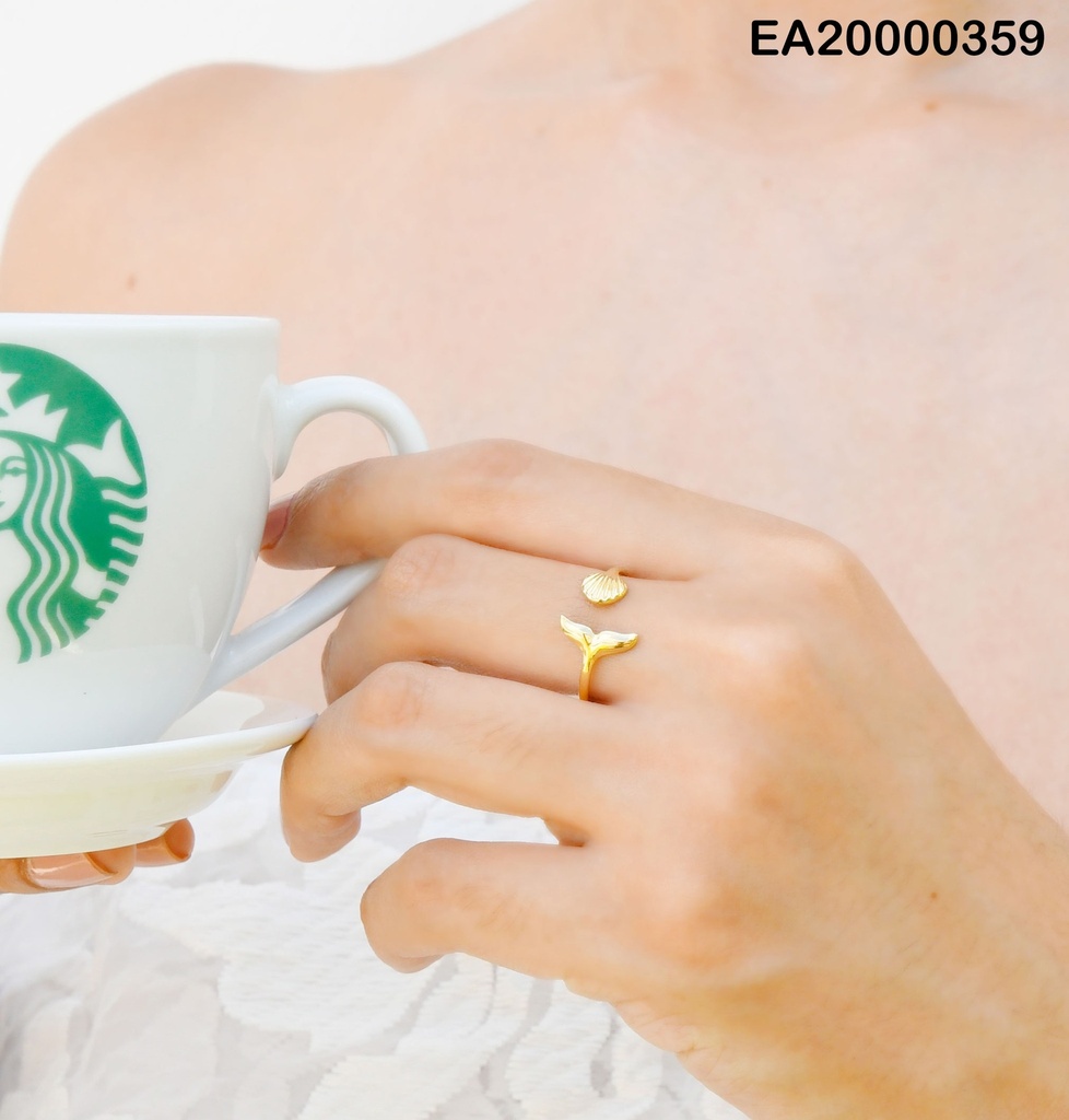 ANILLO AJUSTABLE DOS EXTREMOS OSTRA/COLA SIRENA