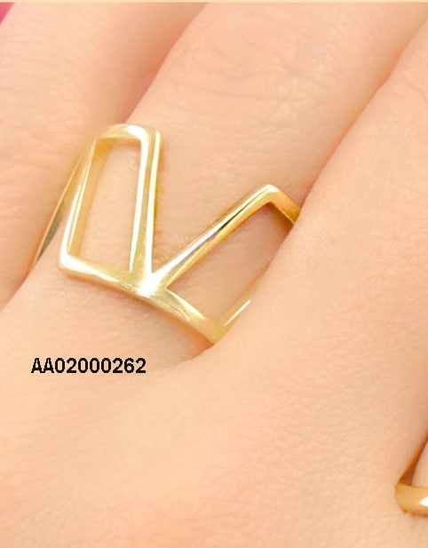 ANILLO ANCHO CROQUIS DE CUADROS IRREGULARES