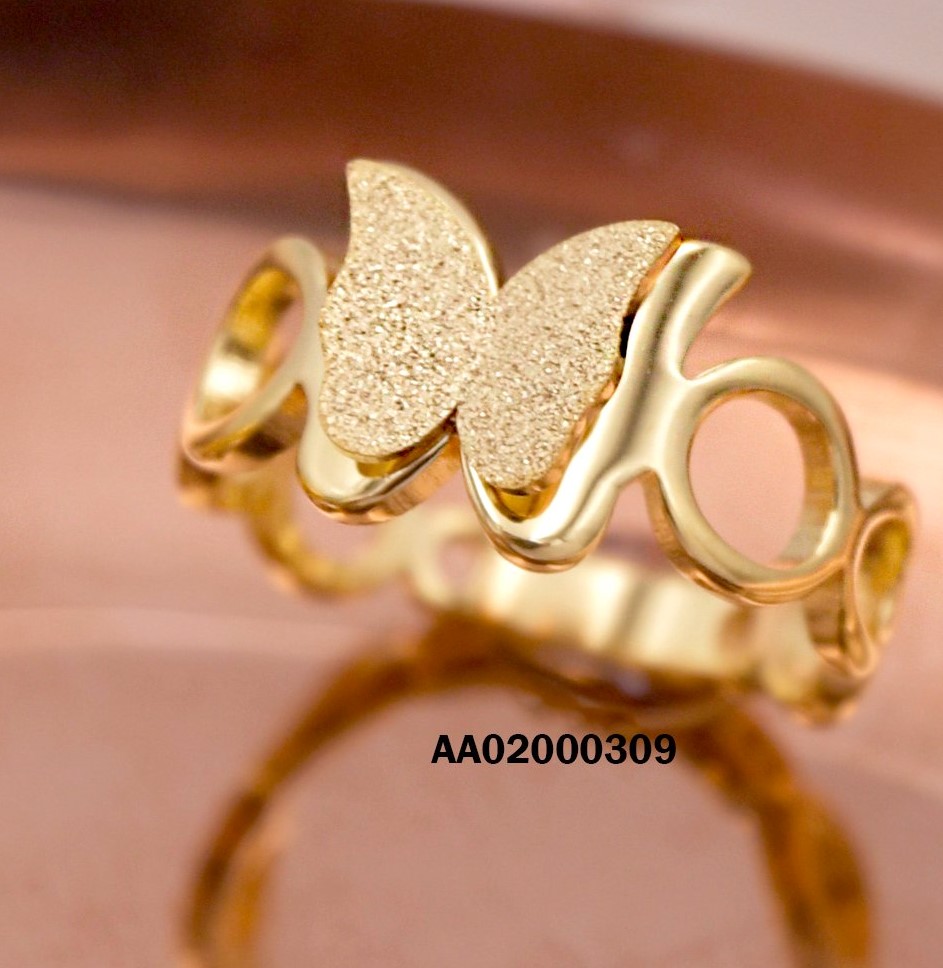 ANILLO CÍRCULOS MARIPOSA DOBLE AL CENTRO