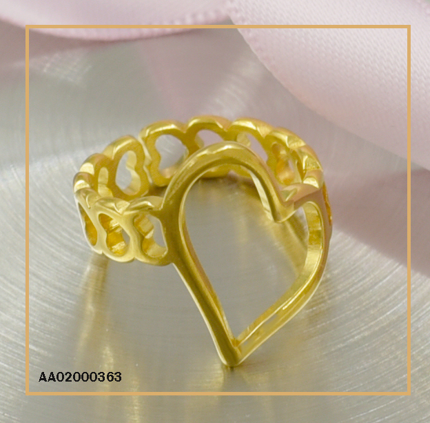 ANILLO DE CROQUI DE CORAZÓN
