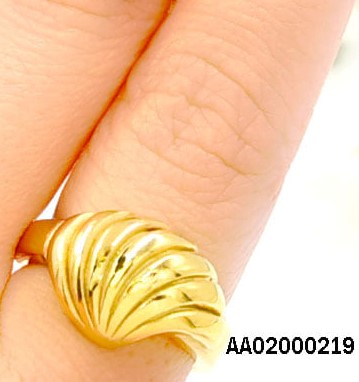 ANILLO DORADO CONCHA MARINA