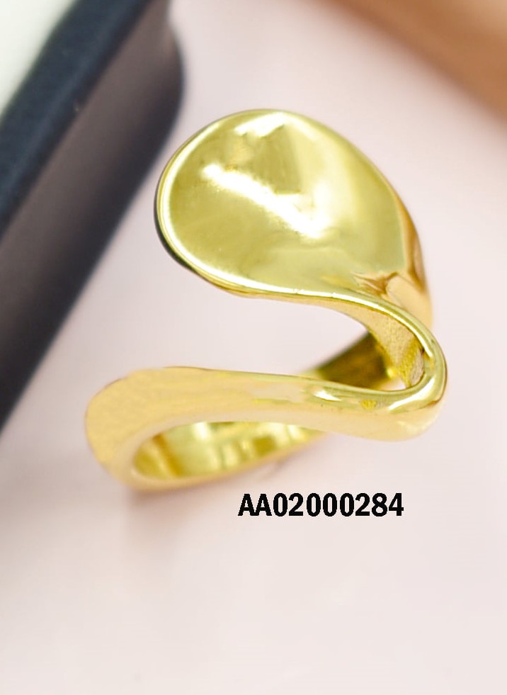ANILLO DORADO FORMA CISNE