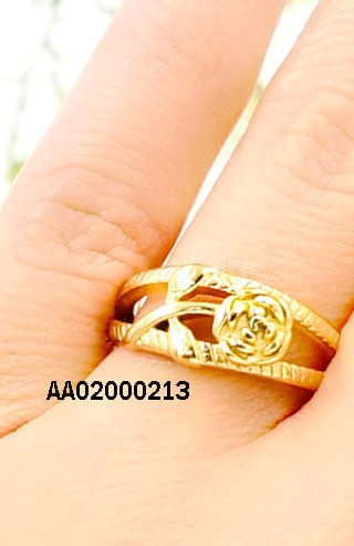 ANILLO DORADO ROSA Y ABIERTO