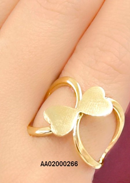 ANILLO DOS CORAZONES UNIDOS POR LA PUNTA