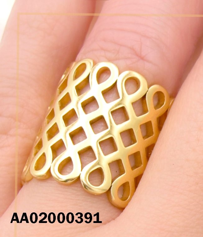 ANILLO FORMA DE REJA DE ROMBOS