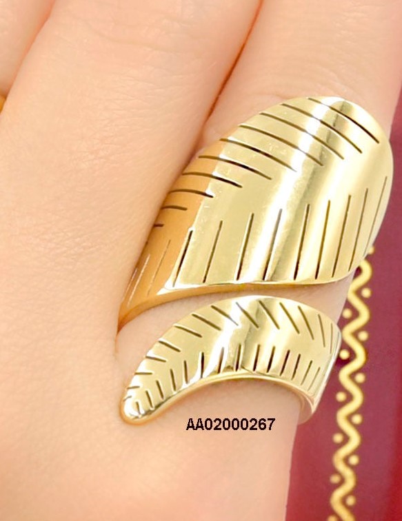ANILLO HOJAS EN SENTIDO CONTRARIOS
