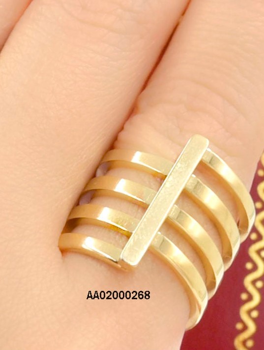 ANILLO LÍNEA VERTICAL Y OCHO LÍNEAS HORIZONTALES