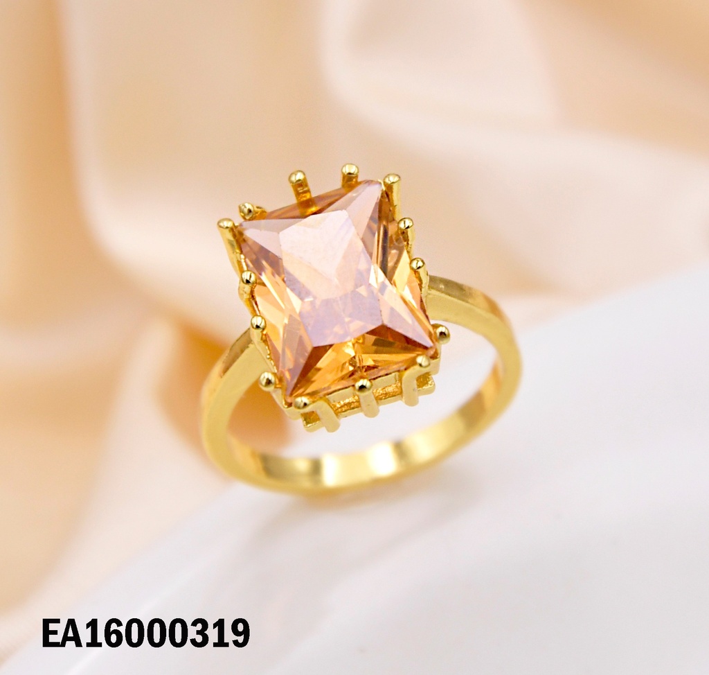 ANILLO RECTÁNGULO VERTICAL ROSADO