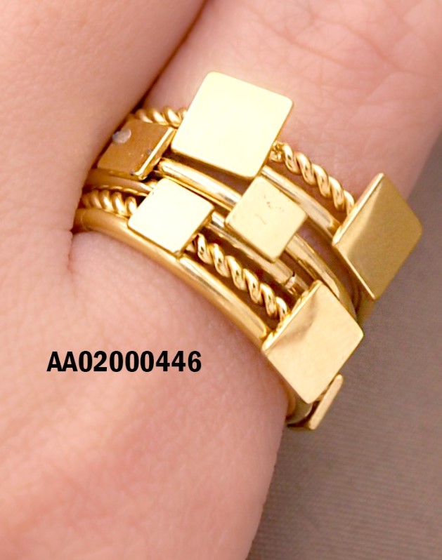 ANILLO SEMANARIO 6 EN 1 LISOS/TORNEADOS/C PLACA ⬜